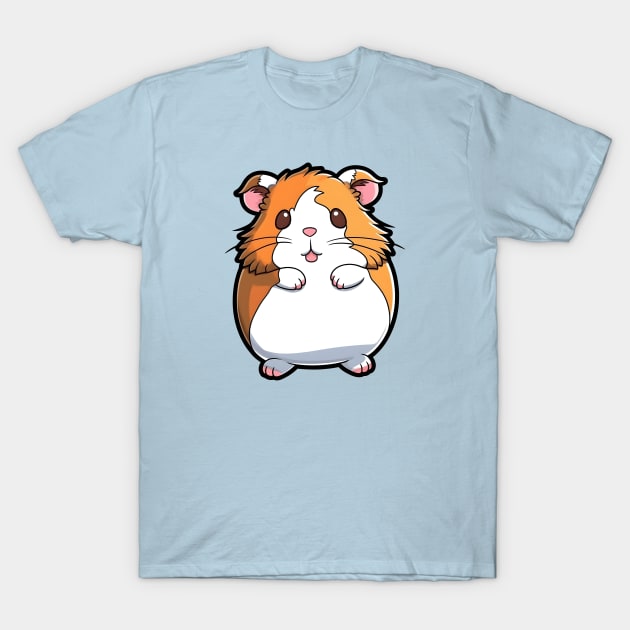 Cute hamster standing, kawaii pet T-Shirt by Clearmind Arts